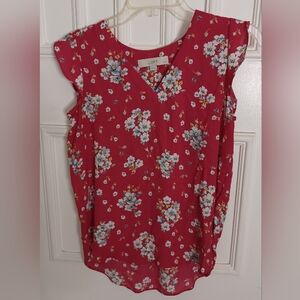 Loft SP Floral Tank Top Multicolor